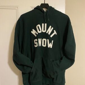 Mount Snow, J.Crew heritage 14 oz. fleece Graphic Hoodie Size XL